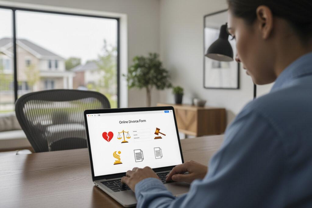 online divorce application